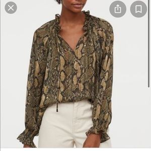 Snakeskin blouse